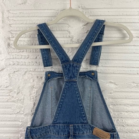 Levi's Denim Distressed Shortall Kids Size 16 - Picture 7 of 14